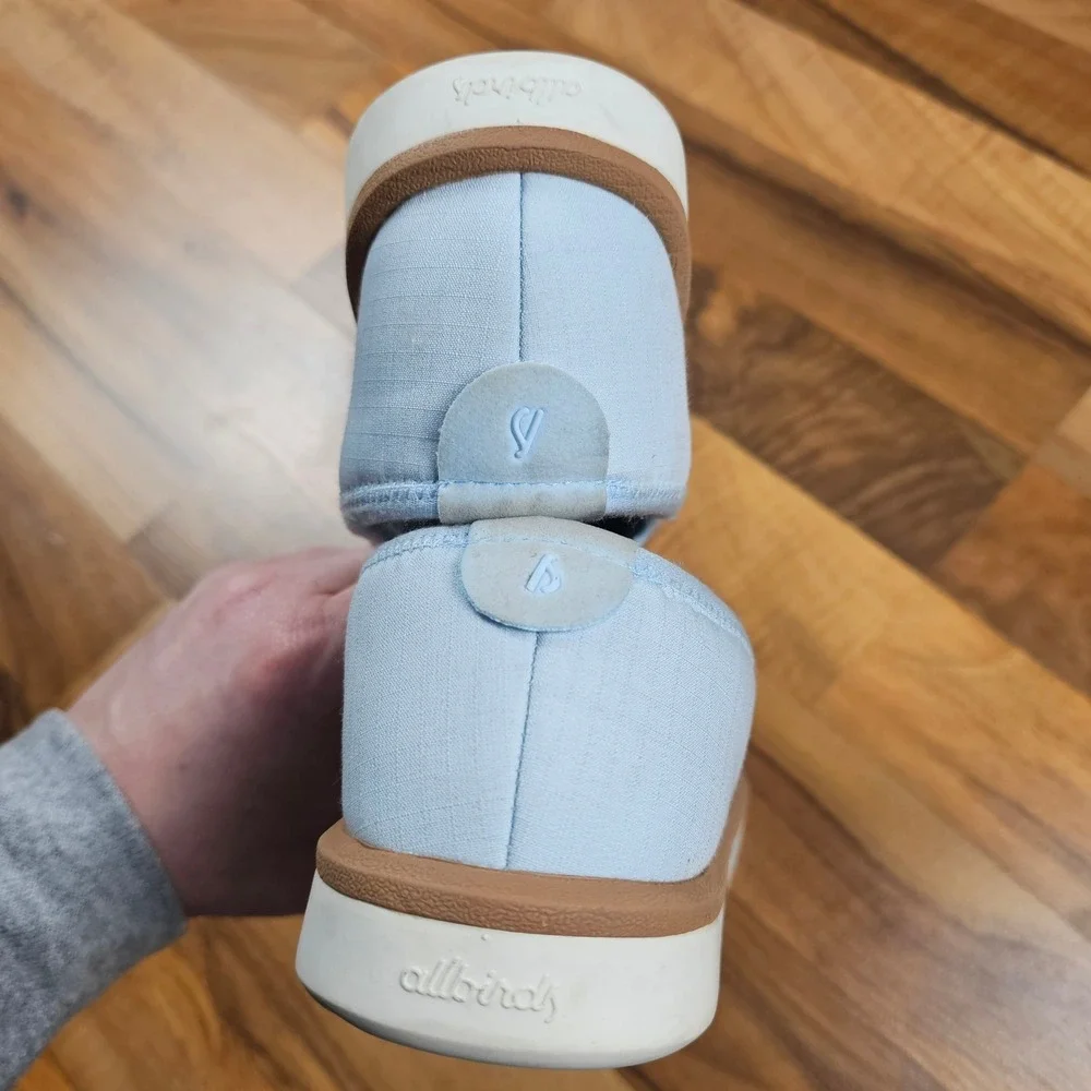 Allbirds Wool Lounger Slip-On Shoes Light Blue‎ Size 5 Casual Comfort Minimalist